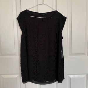 Apt.9 Black Cutout Top